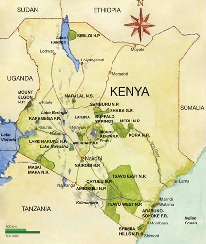 Loita Hills Kenya Map Kenya's National Parks | Safari Destinations In Kenya